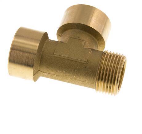 R 1'' x G 1'' M/F Brass Tee 16 Bar