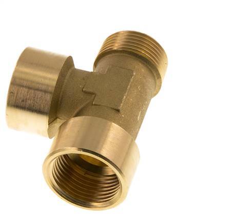 R 1'' x G 1'' M/F Brass Tee 16 Bar
