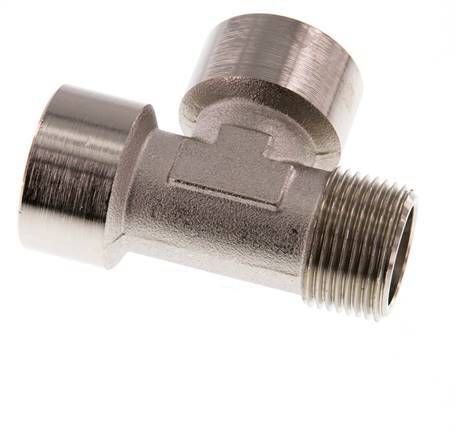R 3/4'' x G 3/4'' M/F Nickel plated Brass Tee 16 Bar