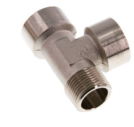 R 3/4'' x G 3/4'' M/F Nickel plated Brass Tee 16 Bar