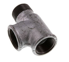 R 1'' x Rp 1'' M/F Zinc plated Cast iron Tee 25 Bar