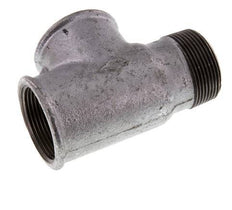 R 1 1/2'' x Rp 1 1/2'' M/F Zinc plated Cast iron Tee 25 Bar
