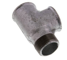 R 1 1/2'' x Rp 1 1/2'' M/F Zinc plated Cast iron Tee 25 Bar
