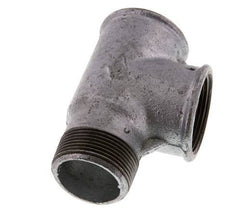 R 1 1/2'' x Rp 1 1/2'' M/F Zinc plated Cast iron Tee 25 Bar