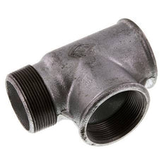 R 2'' x Rp 2'' M/F Zinc plated Cast iron Tee 25 Bar