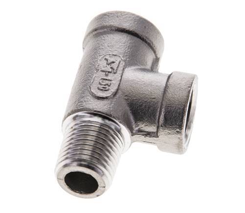 R 1/4'' x Rp 1/4'' M/F Stainless steel Tee 16 Bar