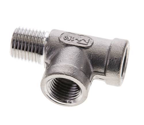 R 1/4'' x Rp 1/4'' M/F Stainless steel Tee 16 Bar