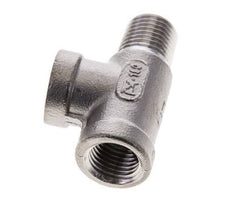 R 1/4'' x Rp 1/4'' M/F Stainless steel Tee 16 Bar