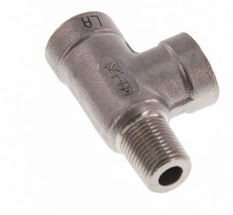R 1/8'' x Rp 1/8'' M/F Stainless steel Tee 16 Bar [2 Pieces]