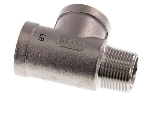 R 3/4'' x Rp 3/4'' M/F Stainless steel Tee 16 Bar