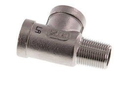 R 3/8'' x Rp 3/8'' M/F Stainless steel Tee 16 Bar