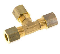 8mm Brass Tee Compression Fitting 135 Bar DIN EN 1254-2