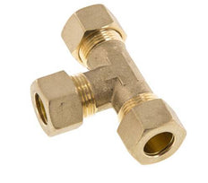 14mm Brass Tee Compression Fitting 89 Bar DIN EN 1254-2