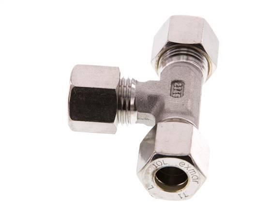 10L Stainless steel Tee Compression Fitting 315 Bar DIN 2353