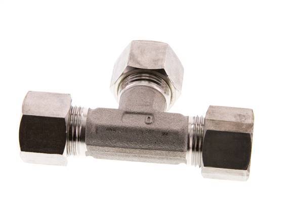 12S Stainless steel Tee Compression Fitting 630 Bar DIN 2353