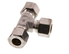16S Stainless steel Tee Compression Fitting 400 Bar DIN 2353