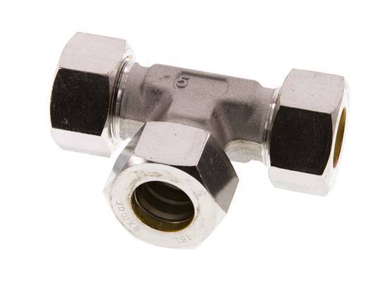 18L Stainless steel Tee Compression Fitting 315 Bar DIN 2353
