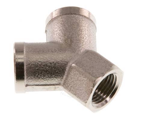 G 1/8'' Nickel plated Brass Y-Piece 16 Bar [2 Pieces]