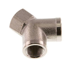 G 1/8'' Nickel plated Brass Y-Piece 16 Bar [2 Pieces]