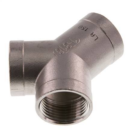 Rp 1'' Stainless steel Y-Piece 16 Bar