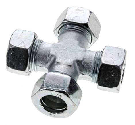 22L Zinc plated Steel Cross Cutting Ring 160 Bar DIN 2353