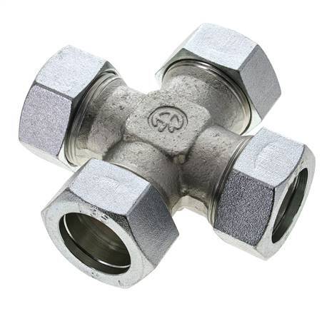 35L Zinc plated Steel Cross Cutting Ring 160 Bar DIN 2353