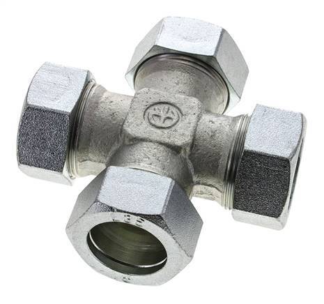 35L Zinc plated Steel Cross Cutting Ring 160 Bar DIN 2353