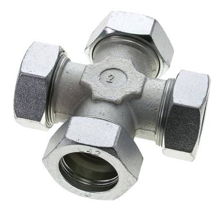 42L Zinc plated Steel Cross Cutting Ring 160 Bar DIN 2353