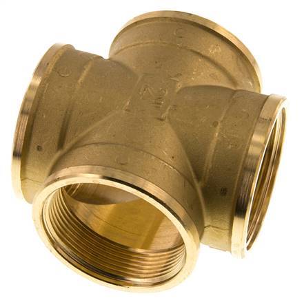 G 2'' Female Brass Cross 16 Bar