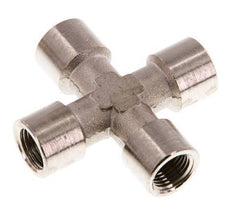 G 1/8'' Female Nickel plated Brass Cross 16 Bar [2 Pieces]
