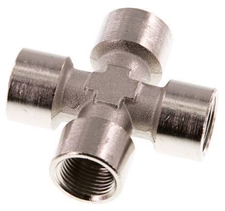 G 3/8'' FemaleNickel plated Brass Cross 16 Bar