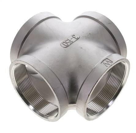 Rp 3'' Female Stainless steel Cross 16 Bar