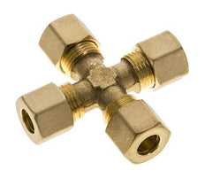 10mm Brass Cross Compression Fitting DIN EN 1254-2