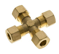 12mm Brass Cross Compression Fitting DIN EN 1254-2