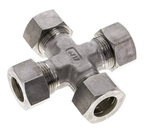 22L Stainless steel Cross Compression Fitting 160 Bar DIN 2353