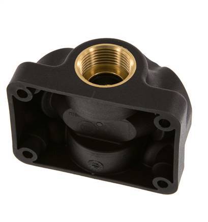 G 3/4'' x G 1/2'' Plastic Wall Mounted 5-way Air Junction with through-hole 15 Bar