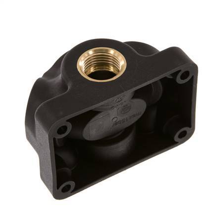 G 1/2'' Plastic Wall Mounted 5-way Air Junction with through-hole 15 Bar