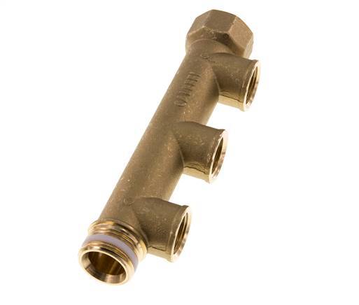 G 3/4'' x 3xG 1/2'' F/M/F Brass Distributor pipes 10 Bar