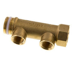 G 1'' x 2xG 1/2'' F/M/F Brass Distributor pipes 10 Bar