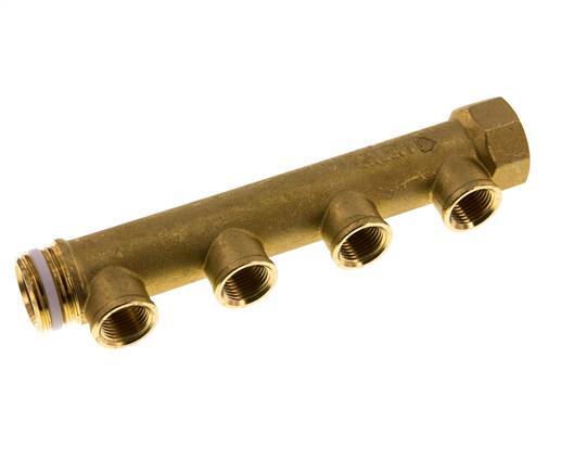 G 1'' x 4xG 1/2'' F/M/F Brass Distributor pipes 10 Bar