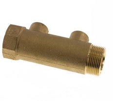 G 1 1/4'' x 2xG 1/2'' F/M/F Brass Distributor pipes 10 Bar