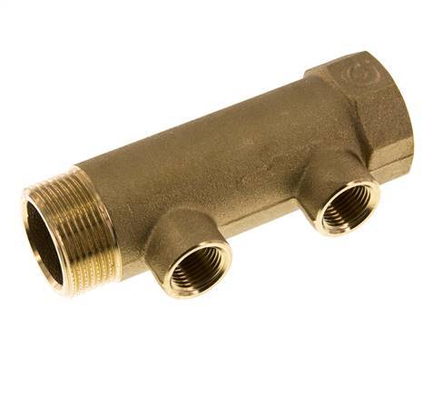 G 1 1/4'' x 2xG 1/2'' F/M/F Brass Distributor pipes 10 Bar