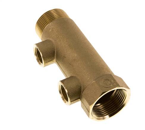 G 1 1/4'' x 2xG 1/2'' F/M/F Brass Distributor pipes 10 Bar