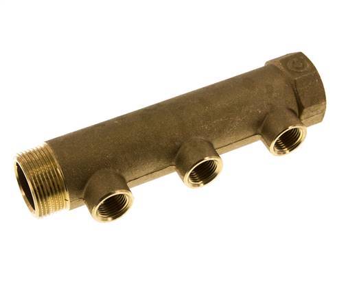 G 1 1/4'' x 3xG 1/2'' F/M/F Brass Distributor pipes 10 Bar