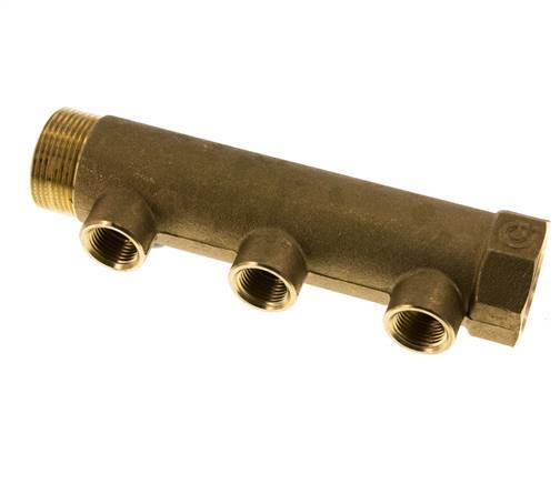 G 1 1/4'' x 3xG 1/2'' F/M/F Brass Distributor pipes 10 Bar