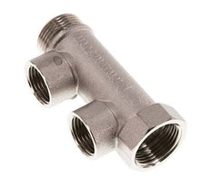 G 3/4'' x 2xG 1/2'' F/M/F Nickel plated Brass Distributor pipes 10 Bar