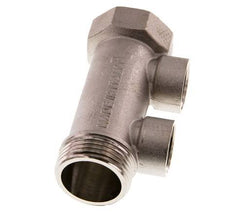 G 1'' x 2xG 1/2'' F/M/F Nickel plated Brass Distributor pipes 10 Bar