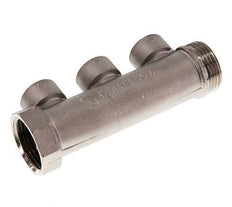 G 1'' x 3xG 1/2'' F/M/F Nickel plated Brass Distributor pipes 10 Bar
