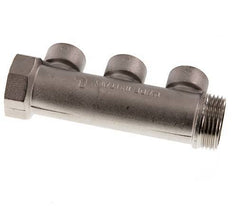 G 1'' x 3xG 1/2'' F/M/F Nickel plated Brass Distributor pipes 10 Bar