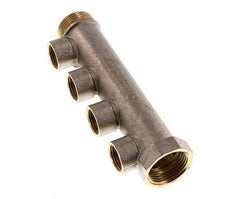 G 1'' x 4xG 1/2'' F/M/F Nickel plated Brass Distributor pipes 10 Bar